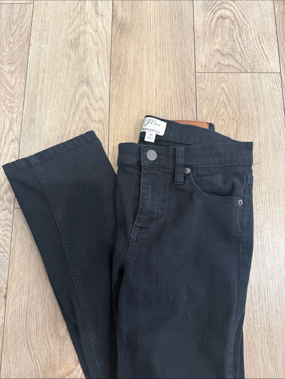 J. Crew Black Matchstick Jeans - size 26